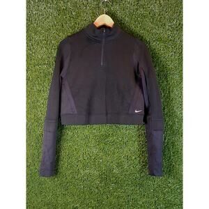 Nike Therma-FIT ADV City Ready Women's 1/4-Zip Crop Top Black Medium DV9807-010
